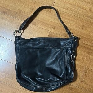 Black Leather Shoulder Bag